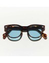 Occhiali da sole Moscot Gelt Tortoise blue lenses | Ottica Ricci Shop Online