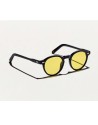 Occhiali da Sole Moscot Miltzen Round Black Lente Gialla - Ottica Ricci shop