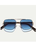 MOSCOT SHTARKER SUN GOLD DENIM BLUE 54