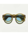 Compra Online gli Occhiali da Sole Moscot Keppe Olive Brown Blue  da Ottica Ricci