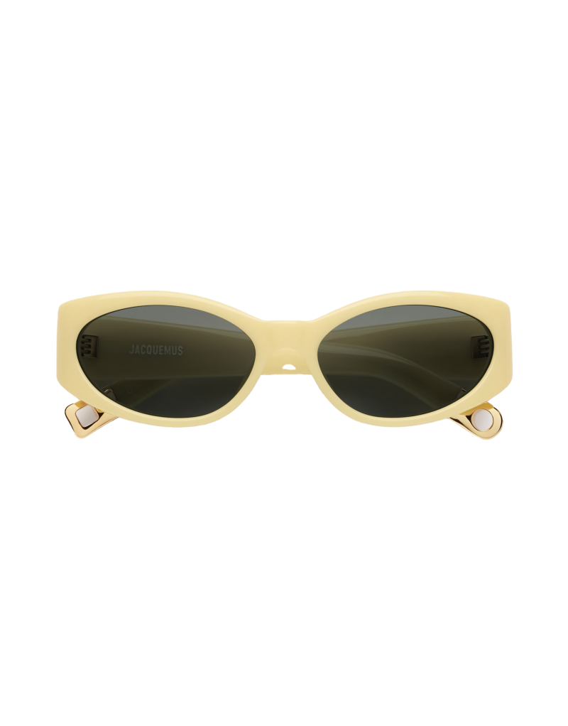 Compra gli occhiali da Sole Jacquemus Ovalo Yellow online da Ottica Ricci