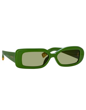 Occhiali da Sole Jacquemus Rond Carré Green disponibili online da Ottica Ricci