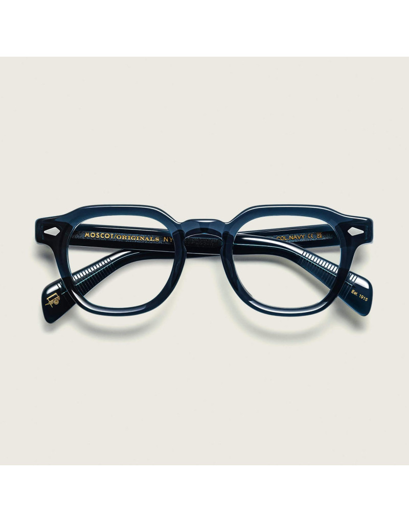 Moscot Dolt Navy occhiali da vista disponibili da Ottica Ricci.