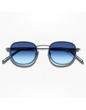 Moscot MOSHA navy denim blue sun 49