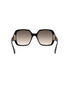 S Wave Black Geometric Sunglasses