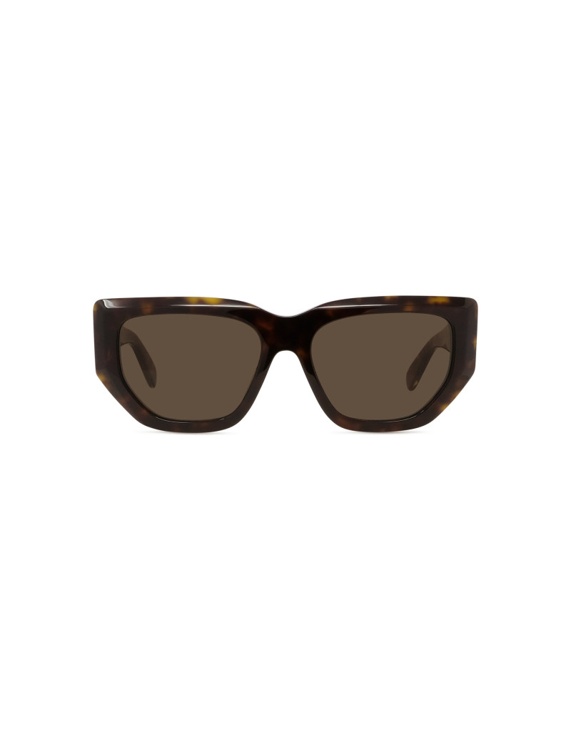 Edge Havana Geometric Sunglasses