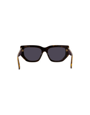 Edge Havana Geometric Sunglasses