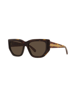 Edge Havana Geometric Sunglasses