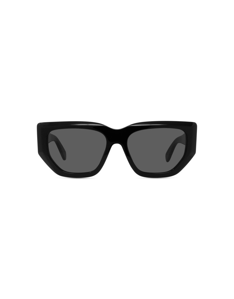 Edge Black Geometric Sunglasses