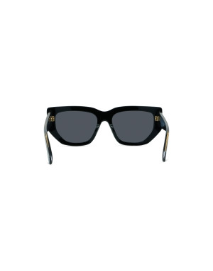 Edge Black Geometric Sunglasses