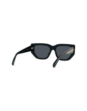 Edge Black Geometric Sunglasses