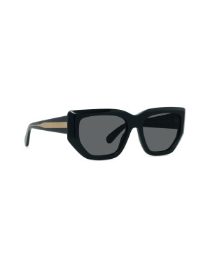 Edge Black Geometric Sunglasses