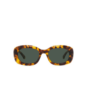 Medallion Havana Oval Sunglasses