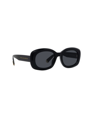 Medallion Black Oval Sunglasses