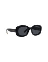 Medallion Black Oval Sunglasses