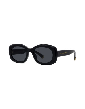 Medallion Black Oval Sunglasses