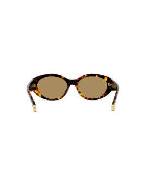 Medallion Havana Oval Sunglasses