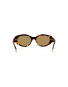 Medallion Havana Oval Sunglasses