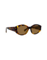 Medallion Havana Oval Sunglasses