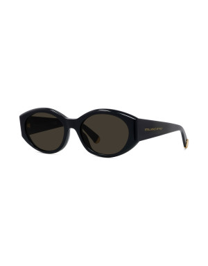 Medallion Black Oval Sunglasses