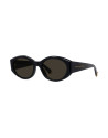 Medallion Black Oval Sunglasses