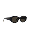 Medallion Black Oval Sunglasses