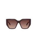 Edge Brown Geometric Sunglasses