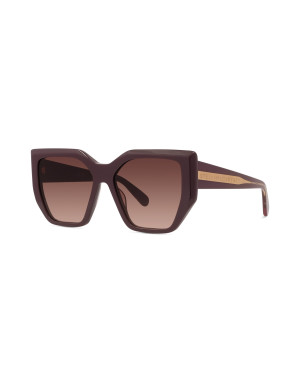 Edge Brown Geometric Sunglasses