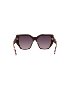 Edge Brown Geometric Sunglasses