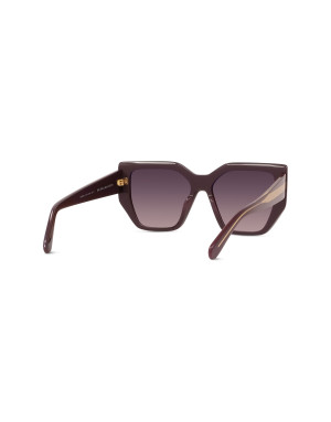 Edge Brown Geometric Sunglasses