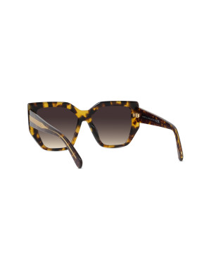 Edge Havana Geometric Sunglasses