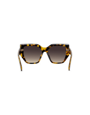 Edge Havana Geometric Sunglasses