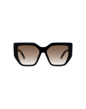 Edge Black Geometric Sunglasses