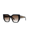 Edge Black Geometric Sunglasses