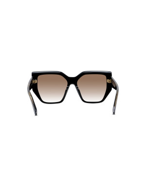 Edge Black Geometric Sunglasses