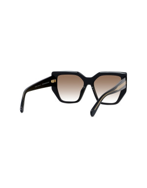 Edge Black Geometric Sunglasses