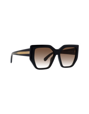 Edge Black Geometric Sunglasses