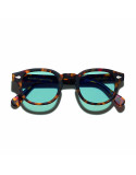MOSCOT LEMTOSH SUN MATTE TORTOISE BLUE 49